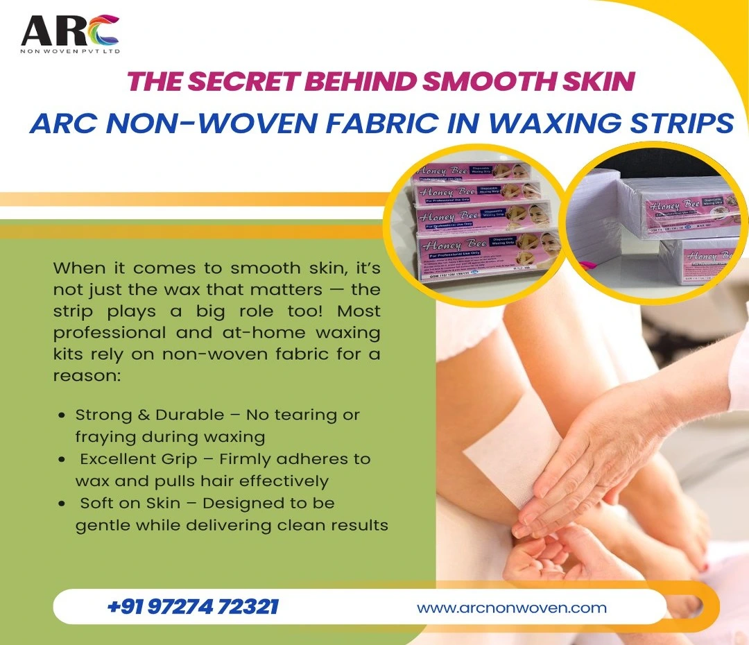 Professional skin-safe non-woven waxing strips for smooth hair removal